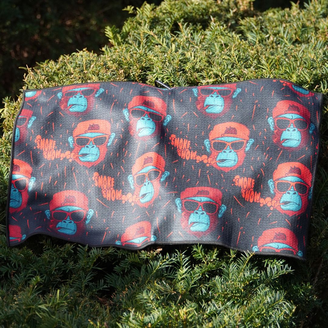 Golf towel with cool design