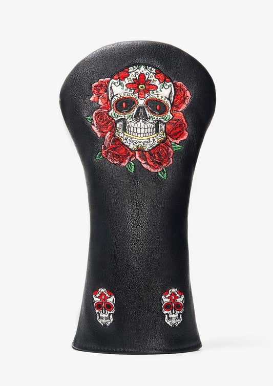 Driver headcover with skull design