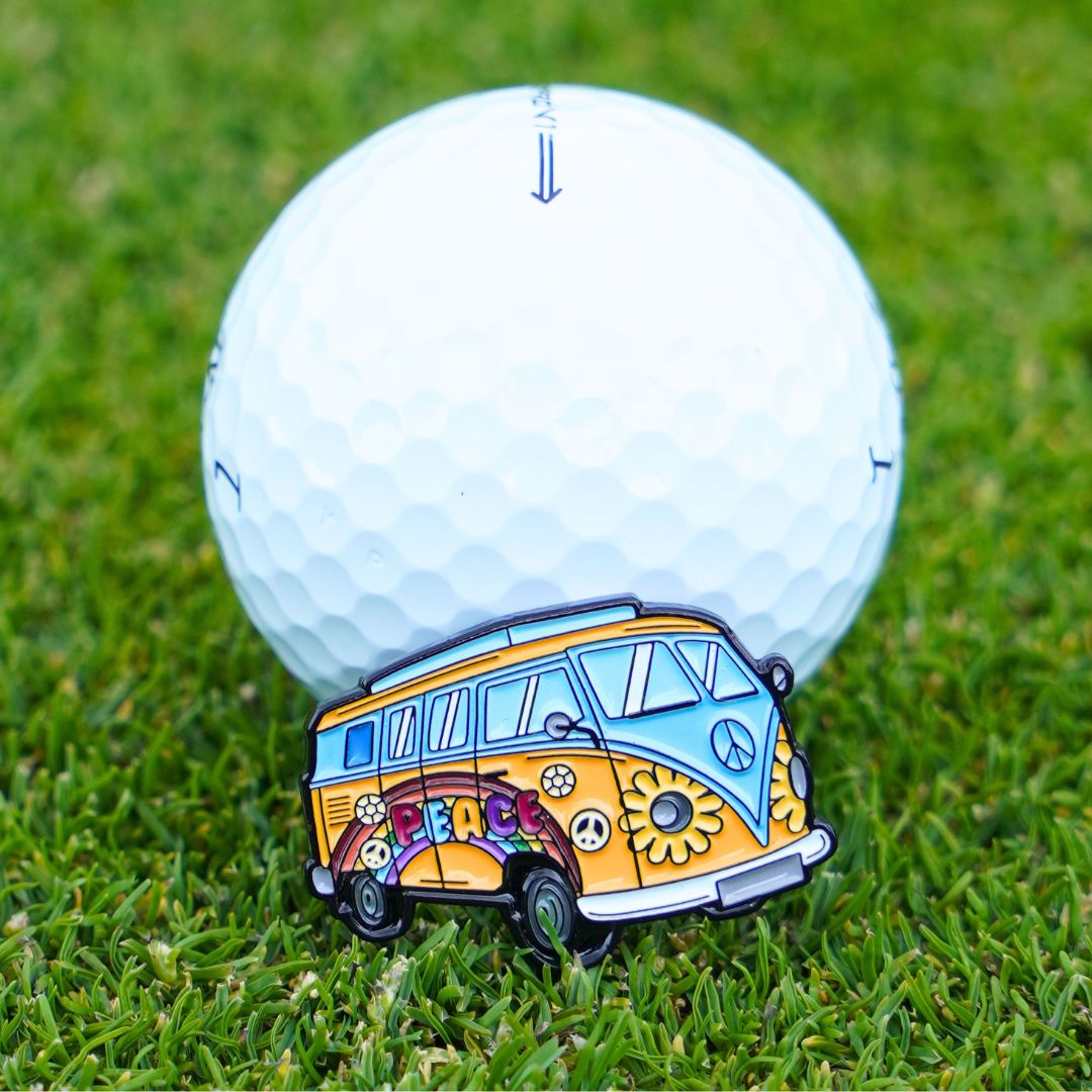 Hippie van golf ball marker