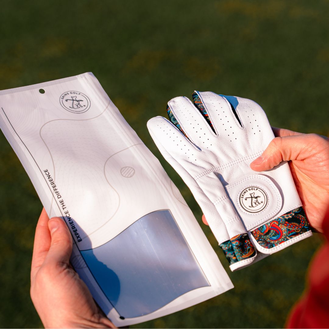 Golf glove in pouch