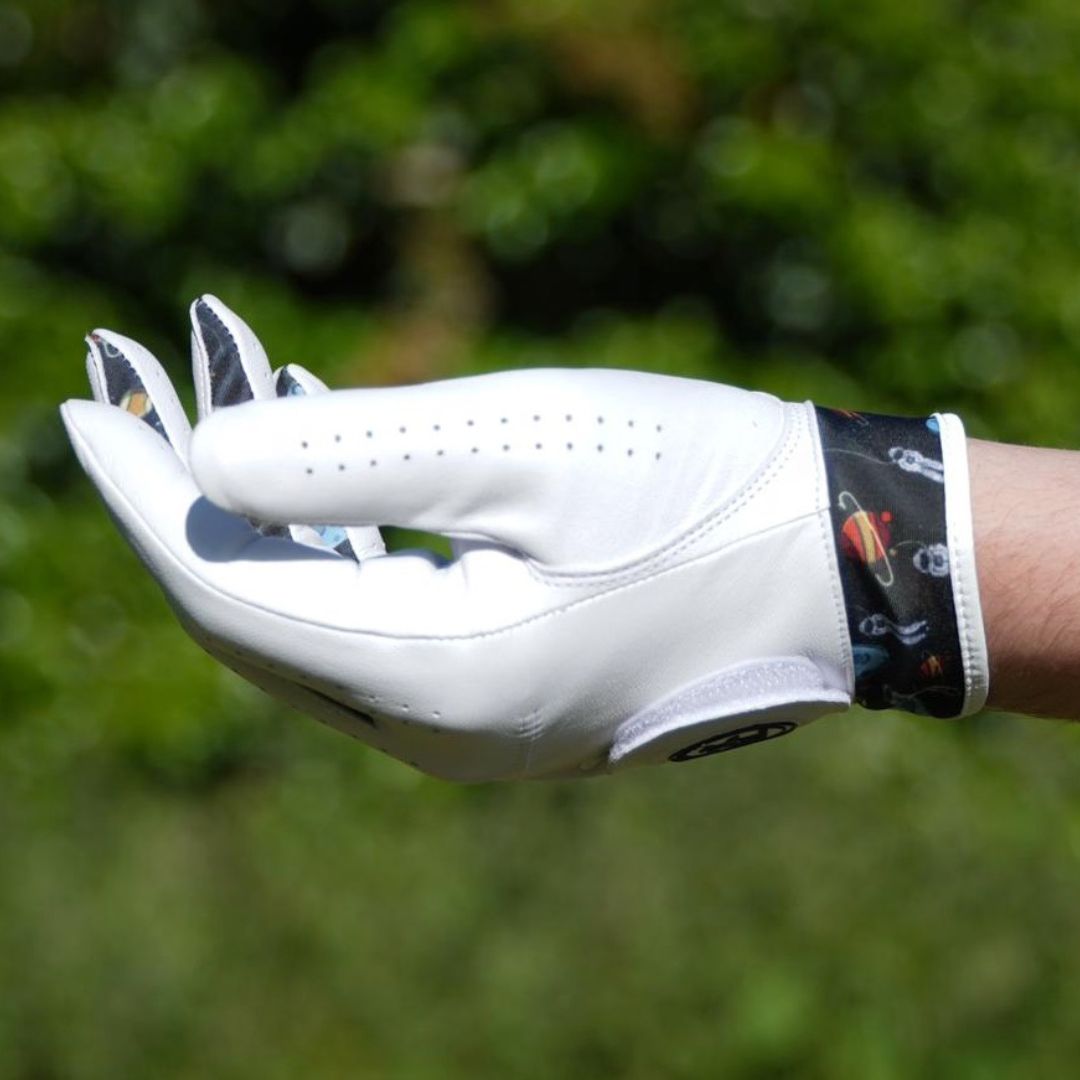 Moon golf glove