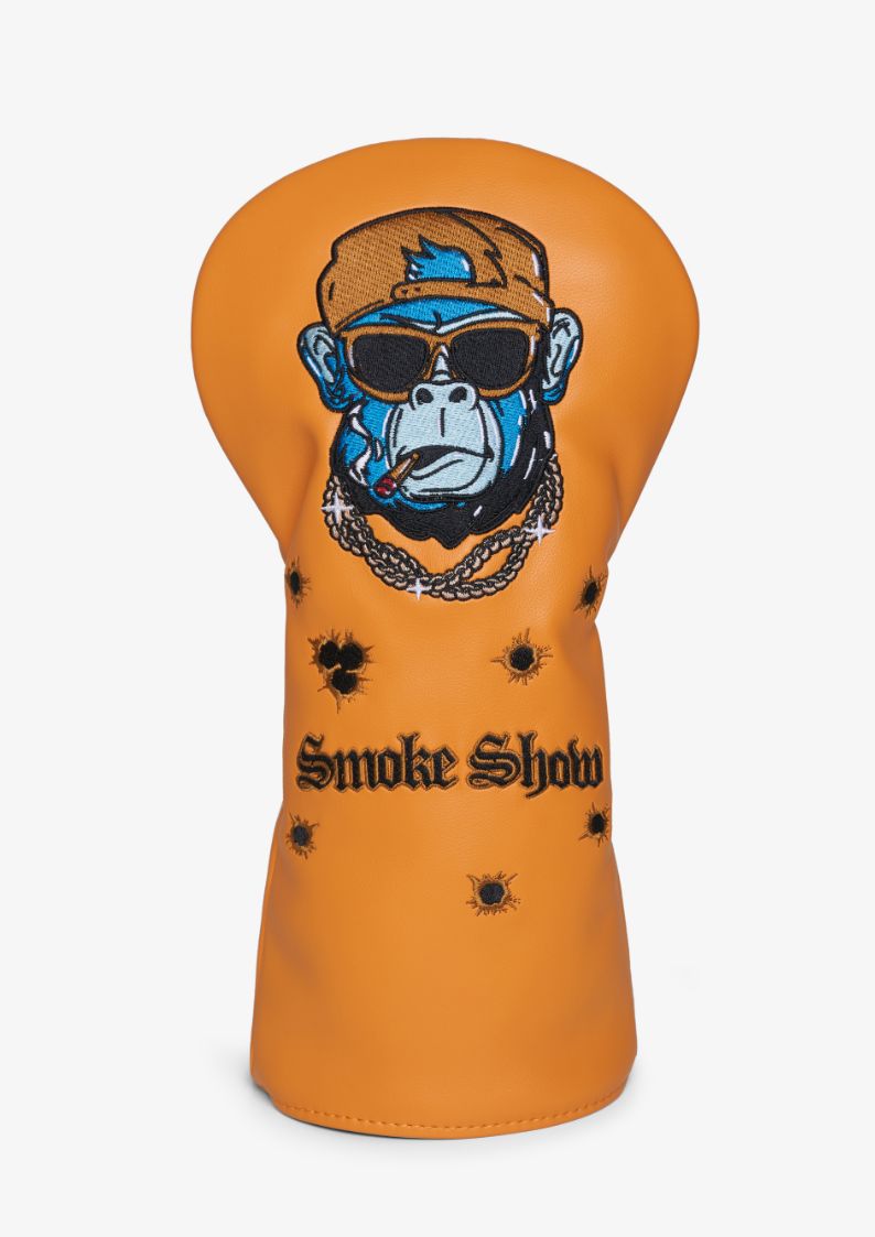 Orange golf headcover