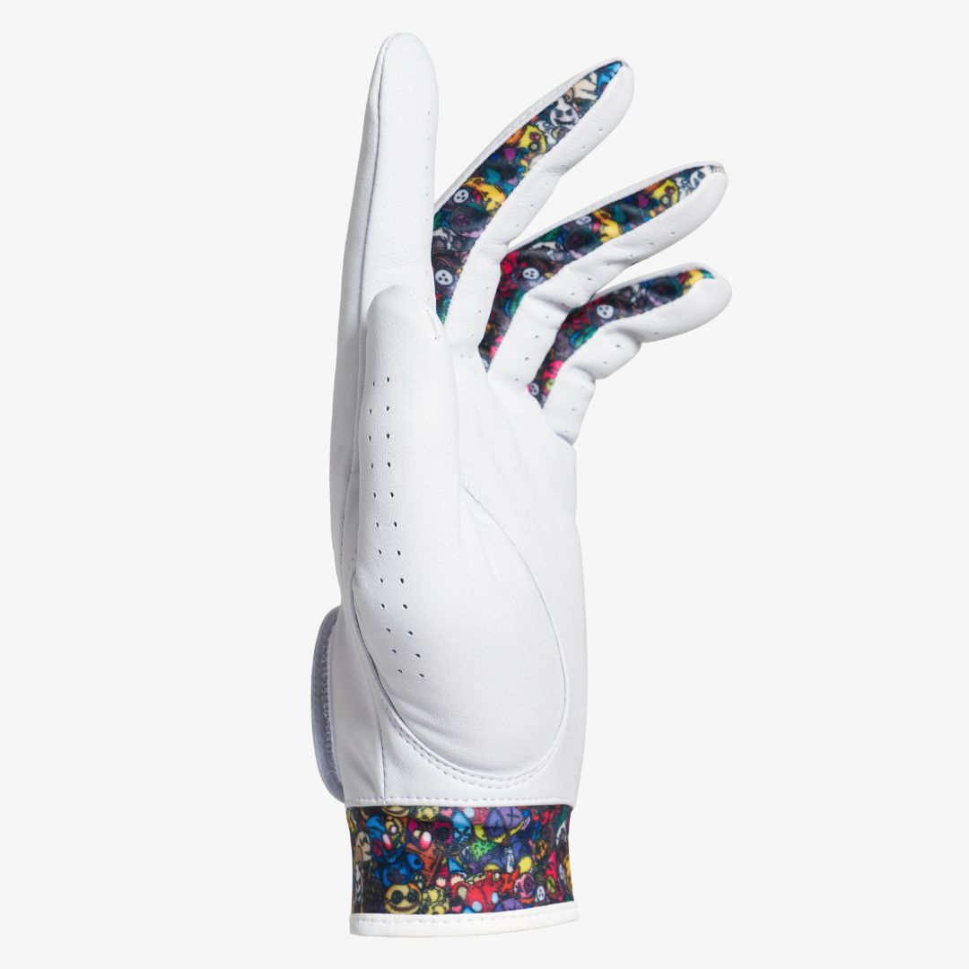 cool golf glove in white
