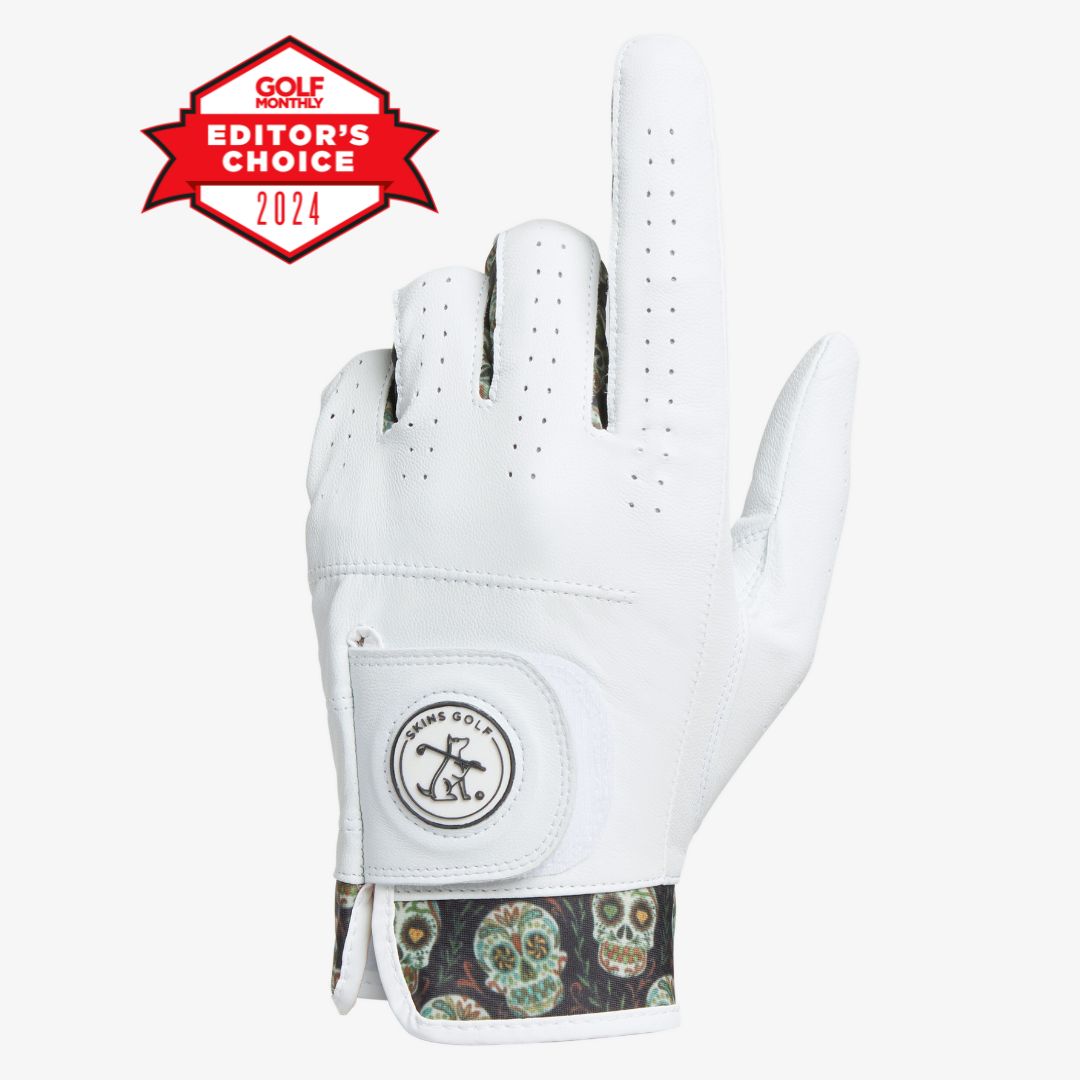 golf glove with skull design