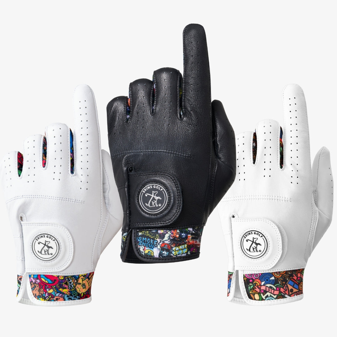 Three golf gloves