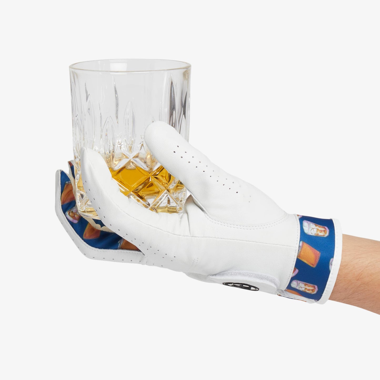 Whiskey themed golf glove