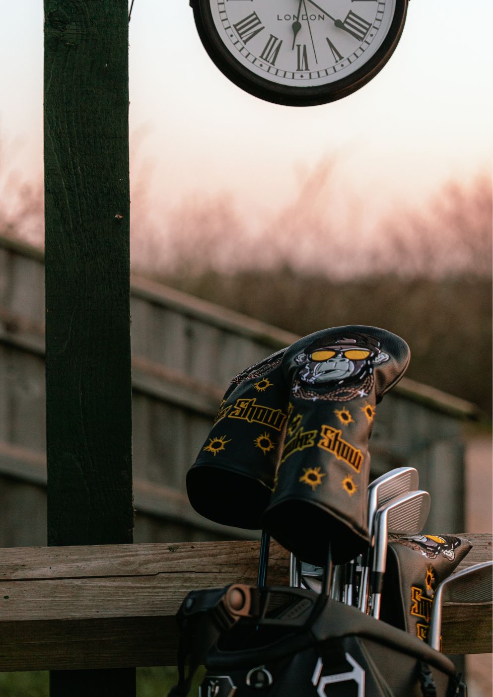 golf club headcovers in black