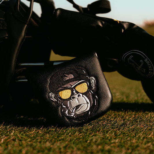 black golf headcover with gorilla design