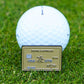 Credit card style golf ball marker