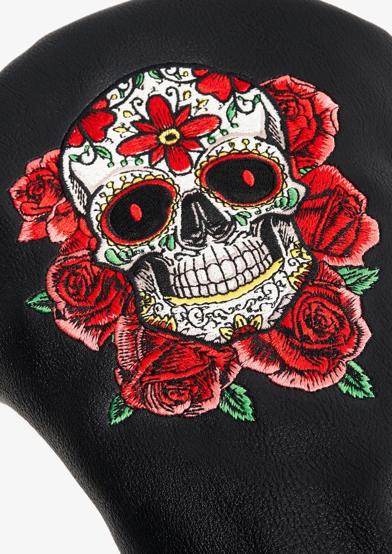 cool driver headcover with skull detail