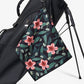 azalea golf towel on bag