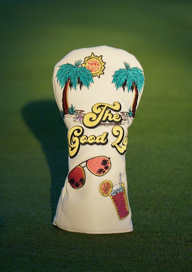 Palm tree golf headcover