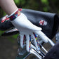 Unique golf glove design reaching for clubs