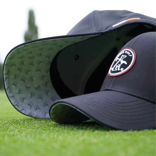 Black golf cap