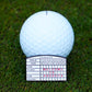 Golf ball marker with leaderboard