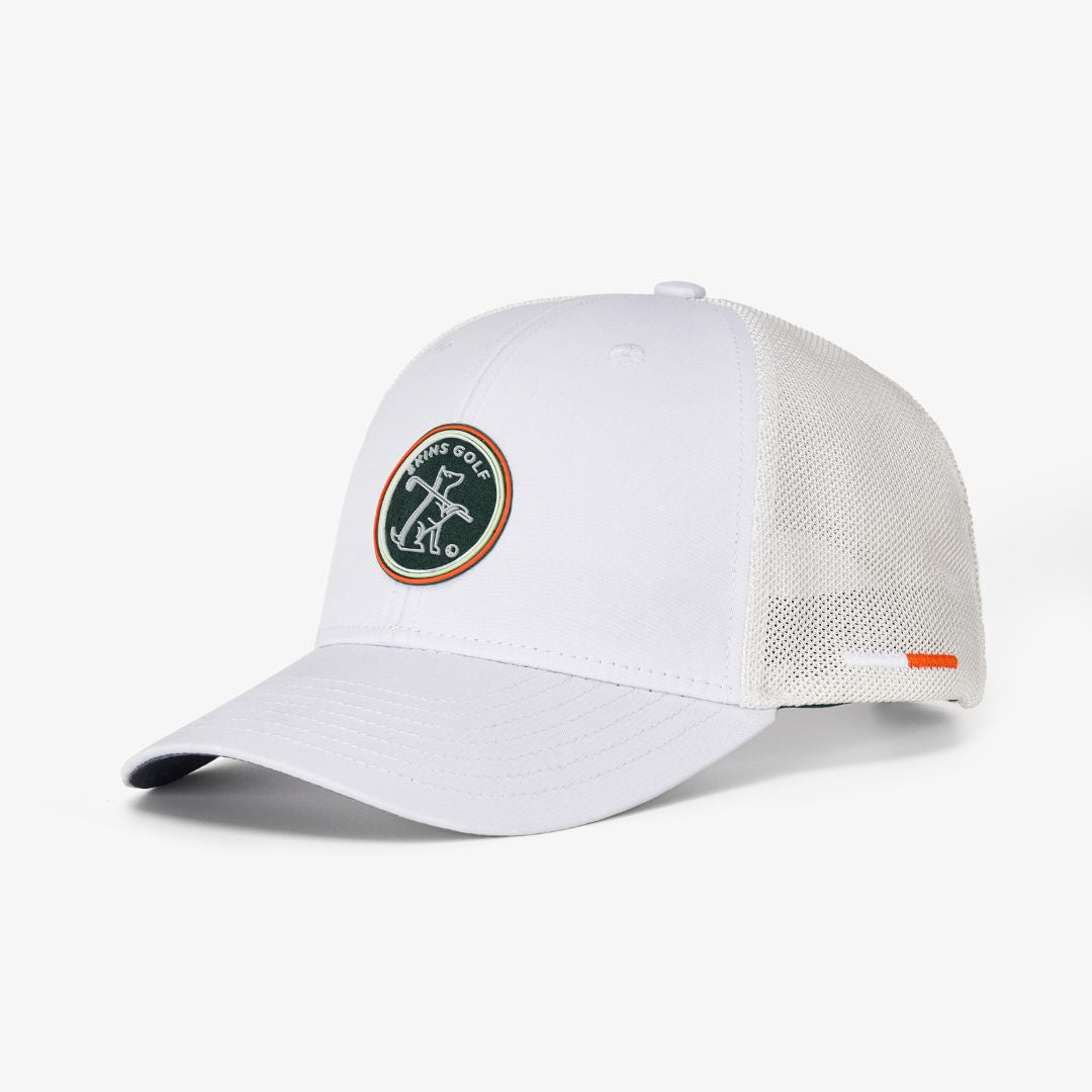 Golf Trucker cap with dog logo