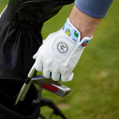 Leather golf club picking up club