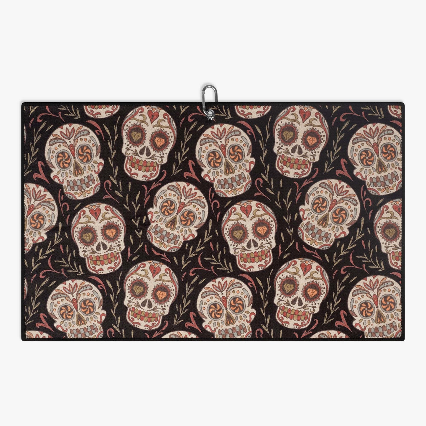Golf towel with skull designs